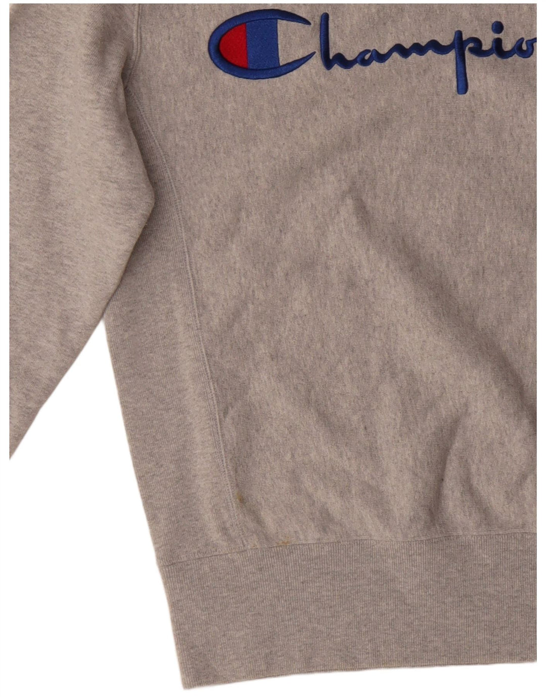 Champion Herren-Sweatshirt mit Grafik, klein, grau meliert, Baumwolle