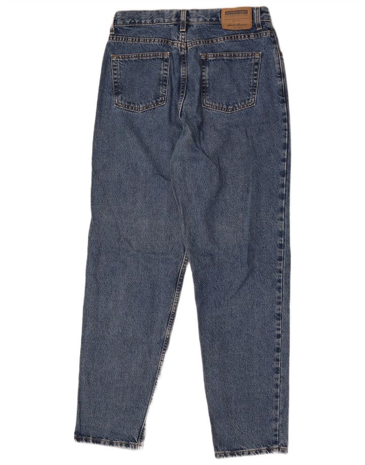 Eddie Bauer Damen Straight Jeans US 12 Large W32 L31 Blaue Baumwolle