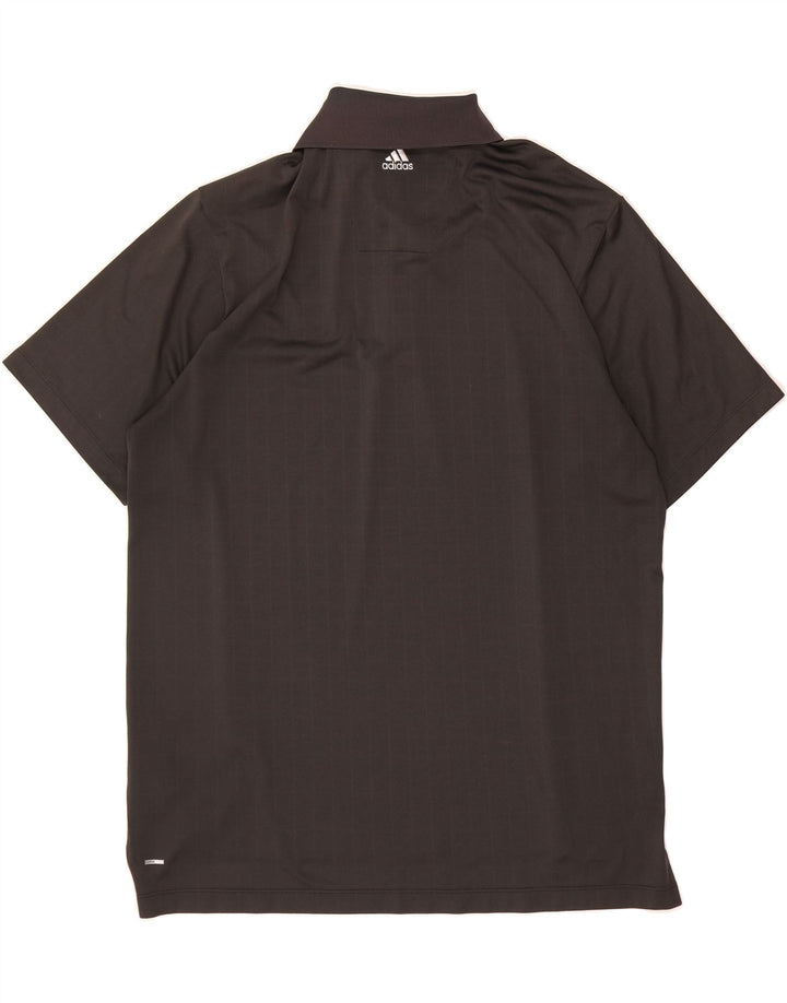 ADIDAS Mens Climacool Polo Shirt Large Black Polyester Vintage Adidas and Second-Hand Adidas from Messina Hembry 