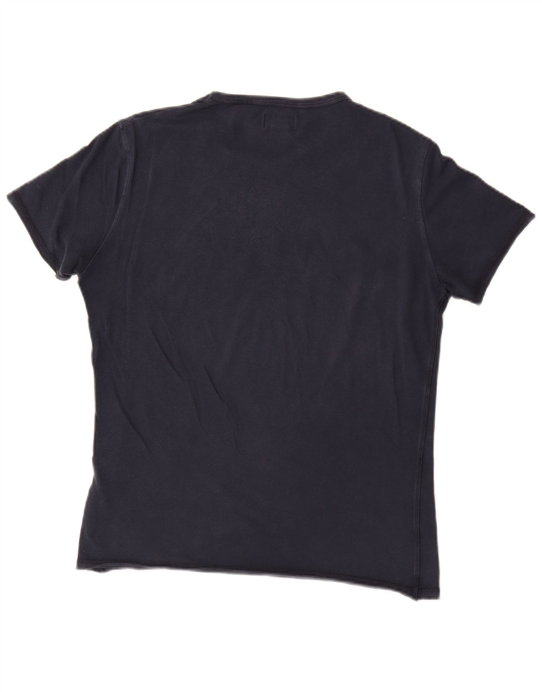 ENERGIE Mens Graphic T-Shirt Top Large Navy Blue Cotton