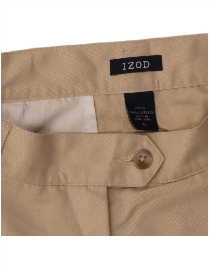 IZOD Damen Pegged Chino Shorts US 6 Medium W28 Beige Polyester