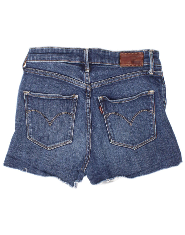 Levi's Damen Jeansshorts W25 XS Blaue Baumwolle