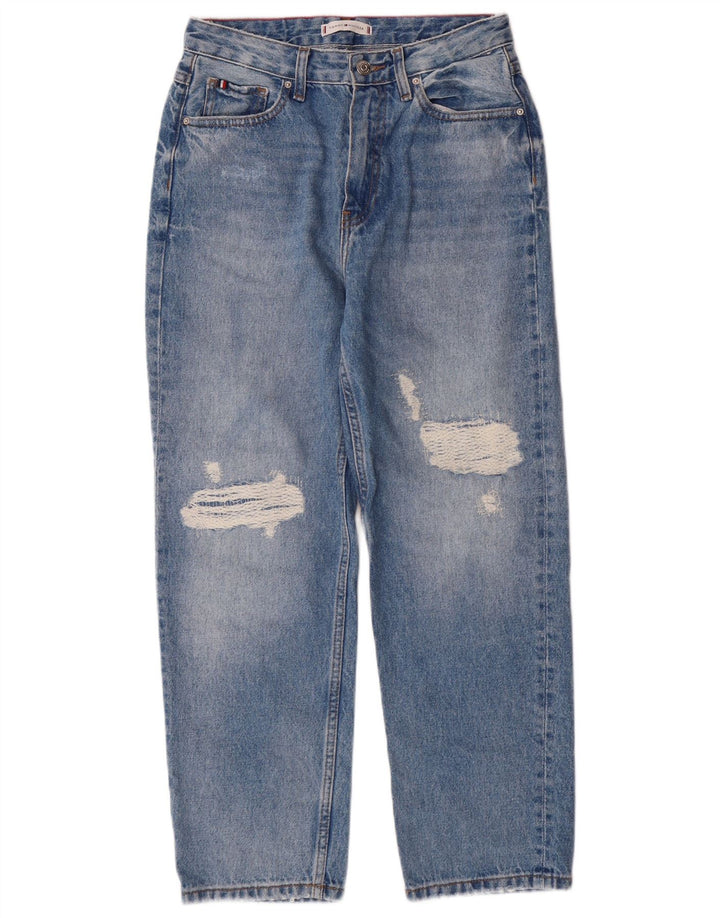 Tommy Hilfiger Damen Distressed High Waist Jeans W27 L28 Blue Classic