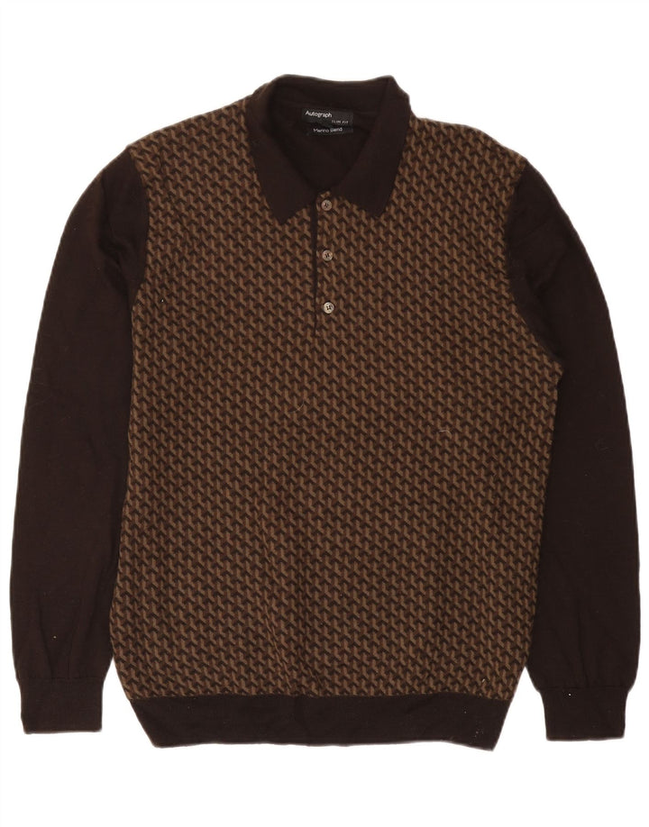 Marks & SPENCER Herren Autograph Rollkragenpullover, Pullover, Größe L, Braun