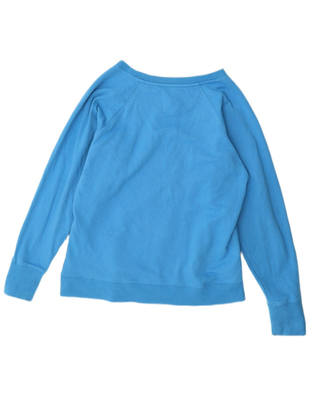 CHAMPION Damen Grafik-Sweatshirt-Pullover UK 16 Large Blaue Baumwolle