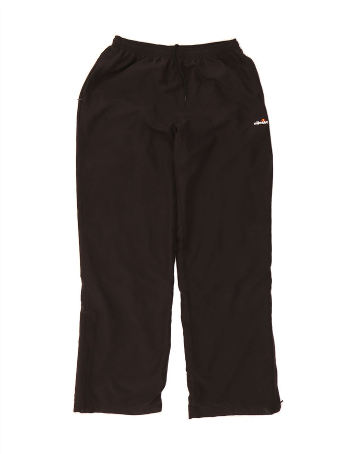 ELLESSE Womens Tracksuit Trousers UK 14 Medium Black Polyester Vintage Ellesse and Second-Hand Ellesse from Messina Hembry 
