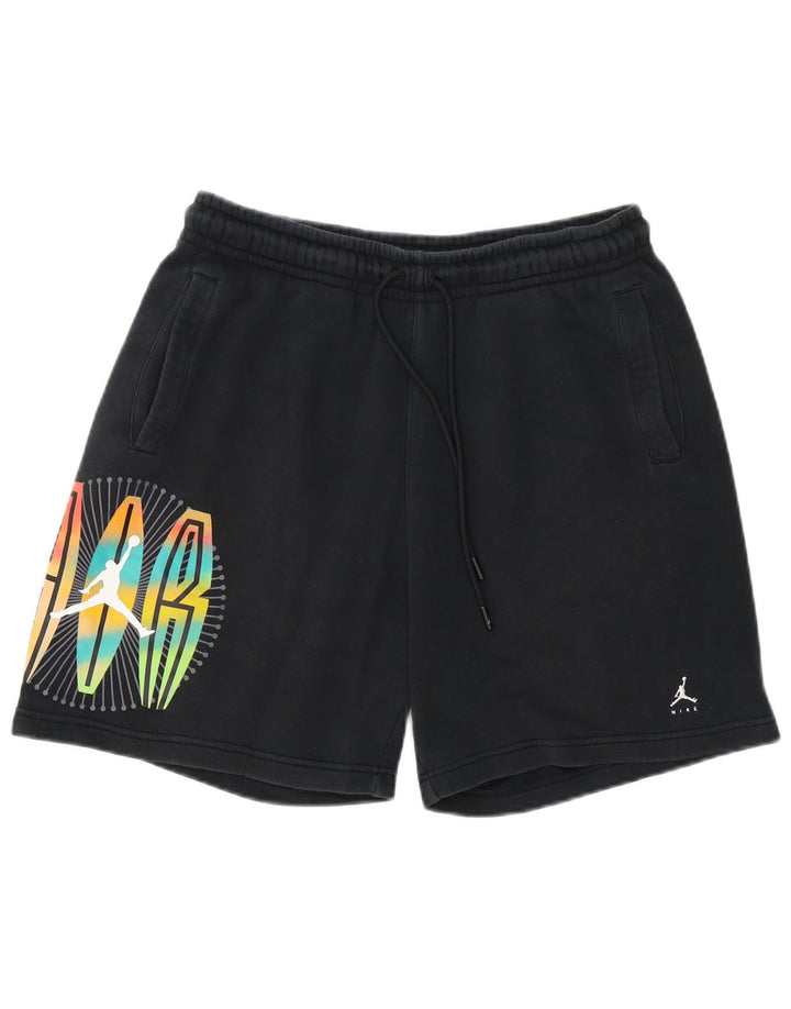 Jordan Herren Graphic Sport Shorts Mittelschwarze Baumwolle