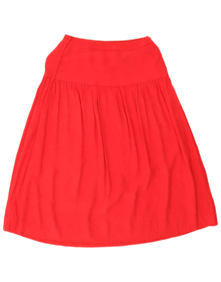 Vintage Damen Übergroßes 2-teiliges Rockset UK 14 Medium W26 Rot