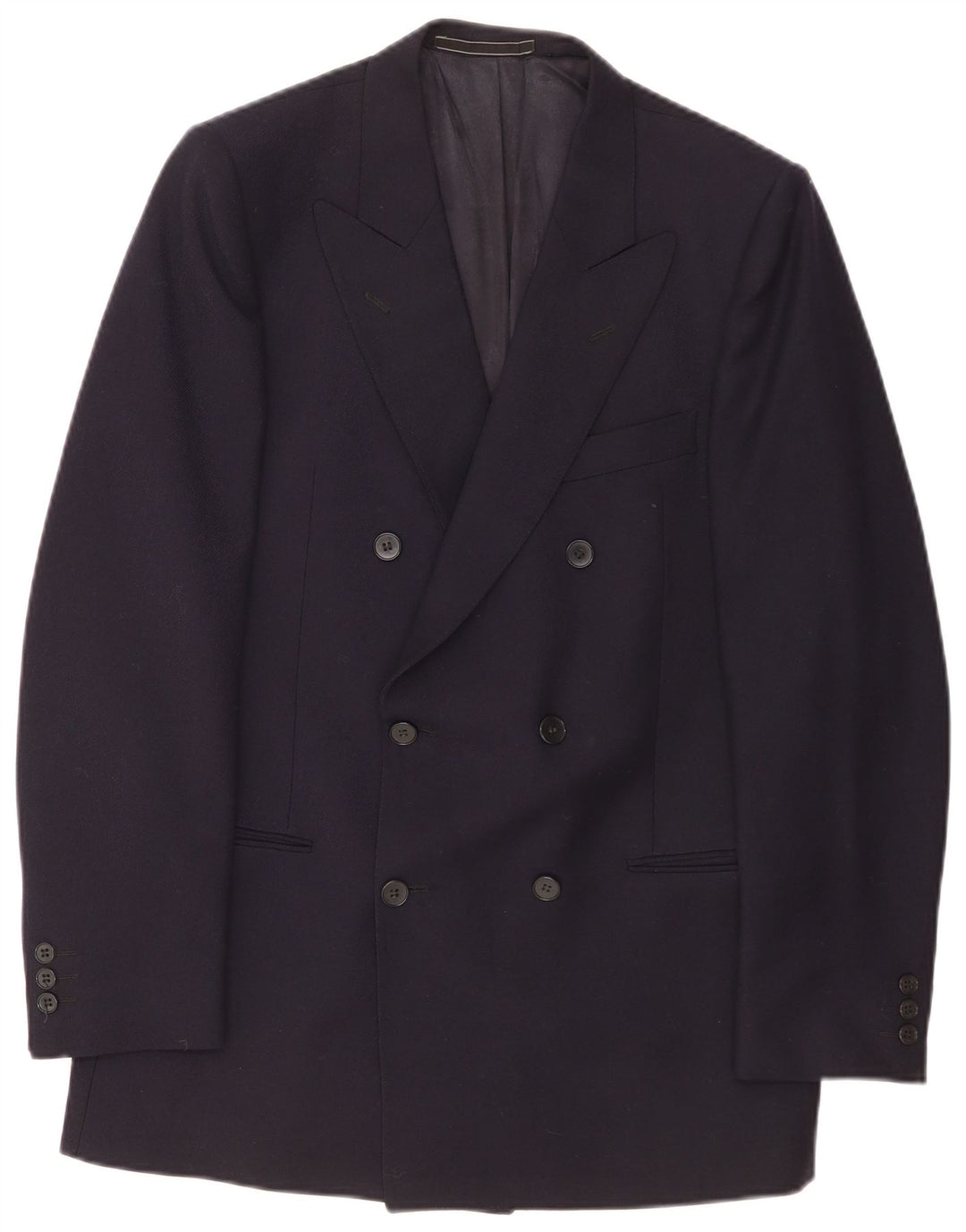 Facis Herren-Blazer, zweireihig, IT 50, groß, marineblau, Wolle