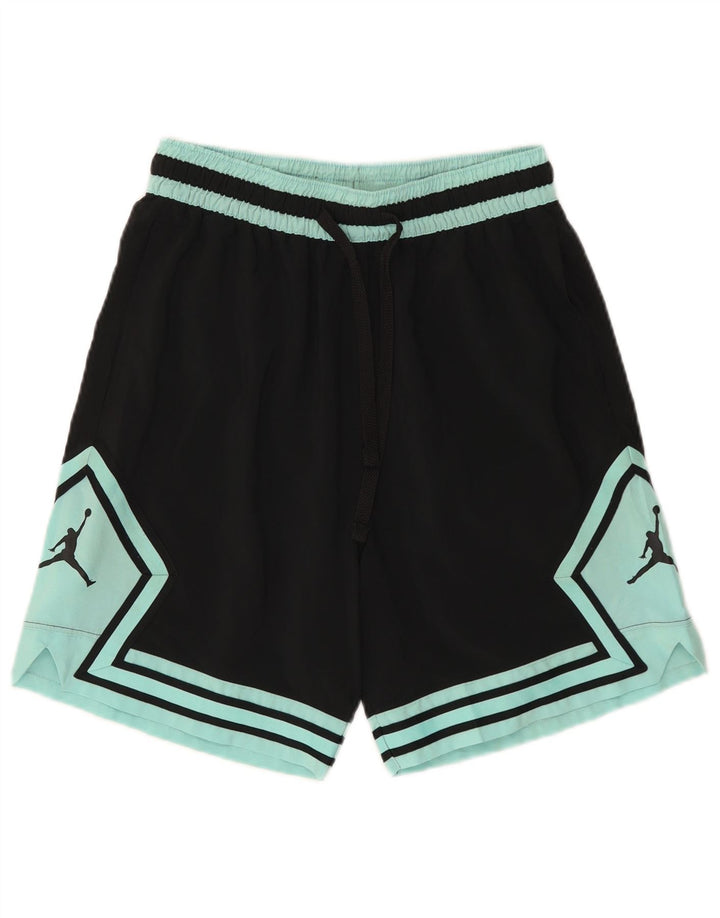 Jordan Herren-Sportshorts mit Dri-Fit-Grafik, Größe S, Schwarz, Farbblock-Polyester