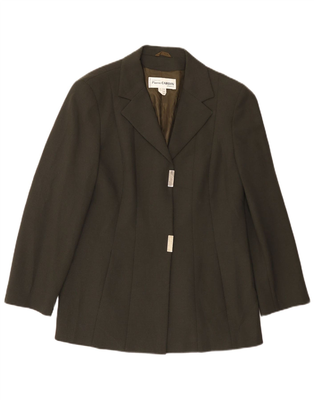 Pierre Cardin Damen Blazer Jacke IT 44 Mittelgrüne Wolle