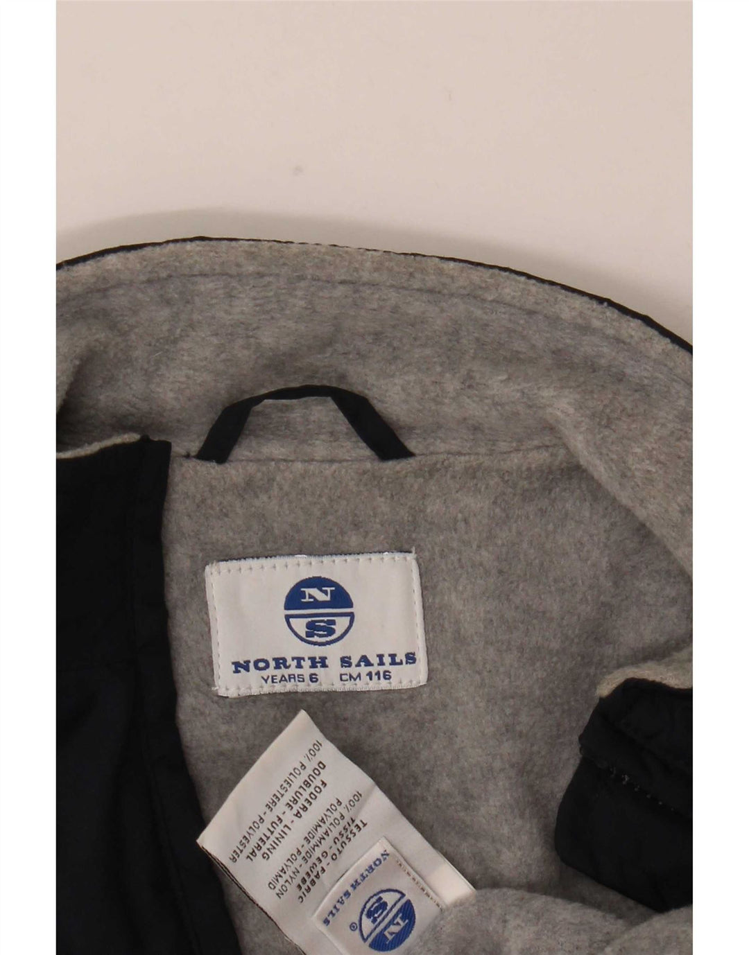 North Sails Bomberjacke für Jungen, 5–6 Jahre, marineblaues Nylon