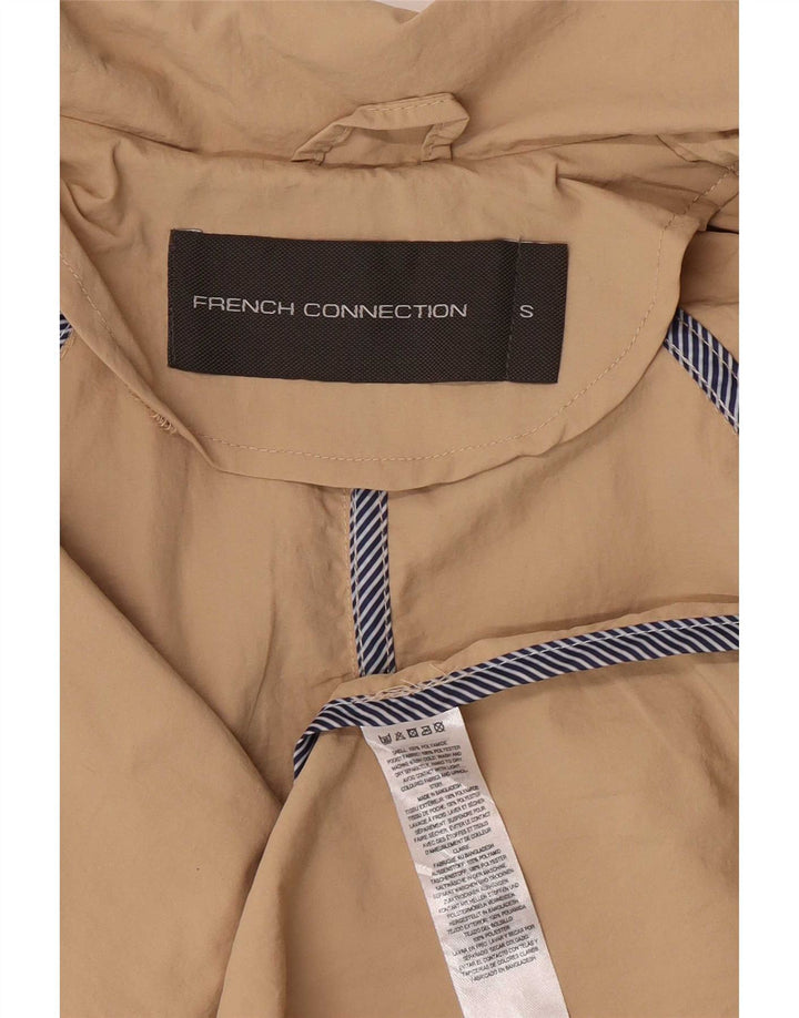 French Connection Damen Trenchcoat UK 10 Small Beige Polyamid
