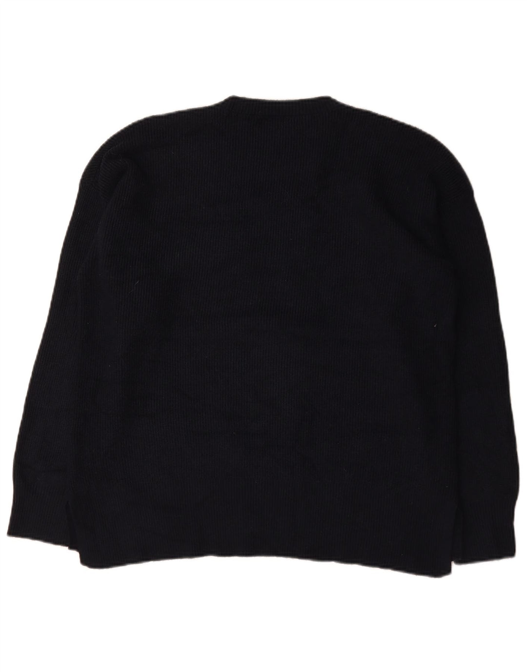 Marks & Spencer Herren-Pullover mit Rundhalsausschnitt, groß, marineblaue Viskose