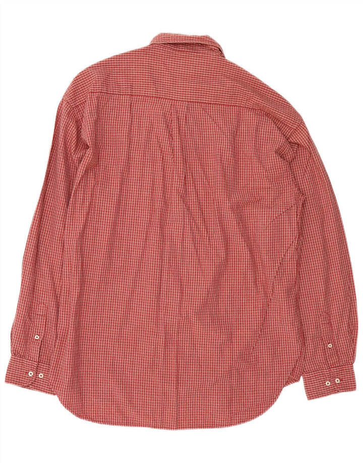 Kappa Herrenhemd XL rot kariert Baumwolle