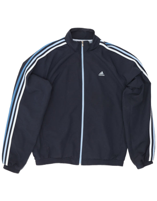 Adidas Herren Clima 365 Trainingsanzug Top Jacke Große Marineblau Polyester Sport