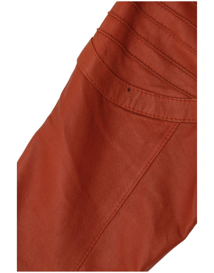 ELEGANCE PARIS Damen 2-Knopf-Blazerjacke UK 20 2XL Braunes Leder