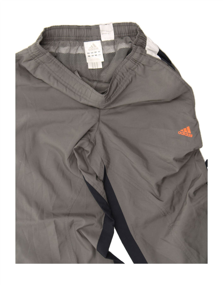 ADIDAS Boys Tracksuit Trousers 11-12 Years Grey Polyester Vintage Adidas and Second-Hand Adidas from Messina Hembry 