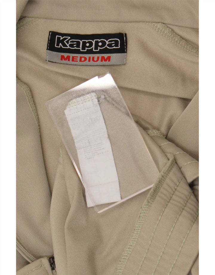 Kappa Herren-Trainingsanzug, mittelbeigefarbenes Farbblock-Polyester