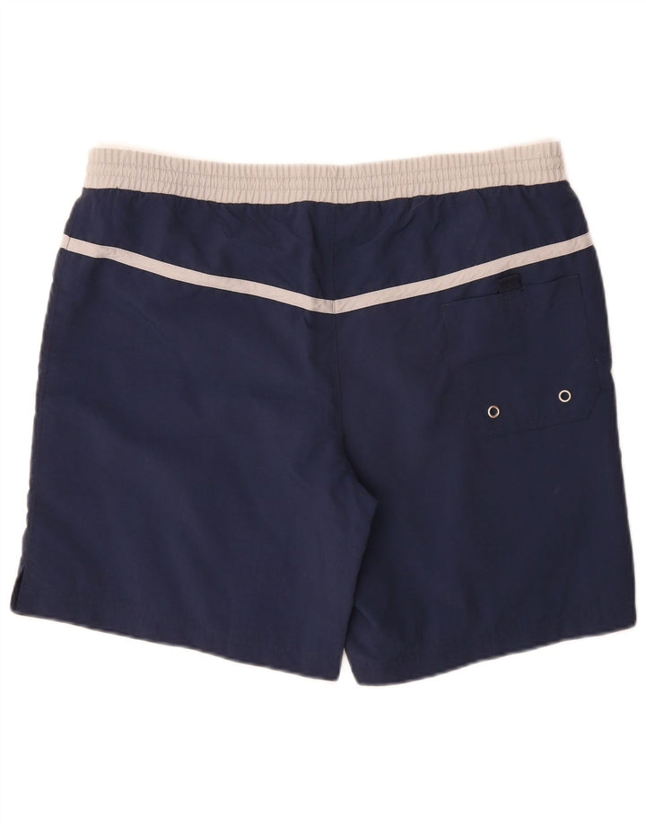 Kappa Herren-Badeshorts, groß, marineblaues Colourblock-Nylon