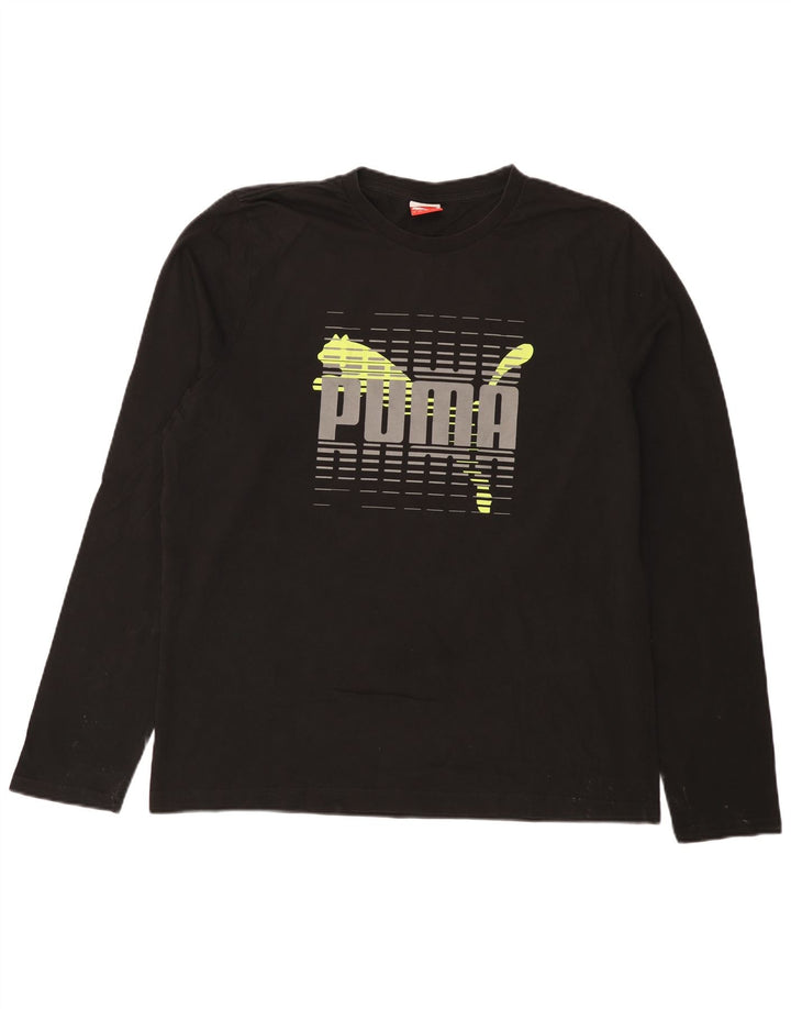 Puma Herren Graphic Top Langarm XL Schwarz