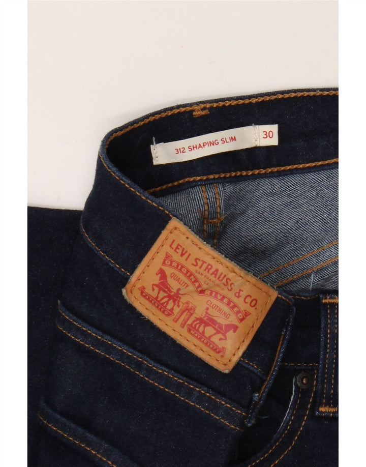 Levi's Damen 312 Shaping Slim Jeans W30 L30 Marineblau