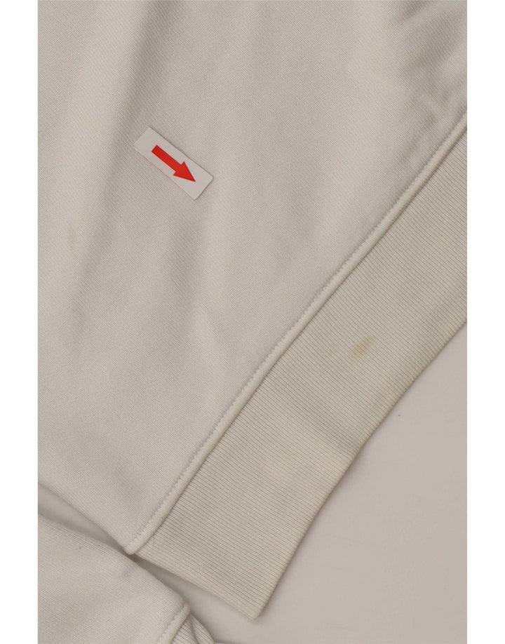 Levi's Damen-Sweatshirt in Übergröße mit Grafik, UK 10, Größe S, weiße Baumwolle