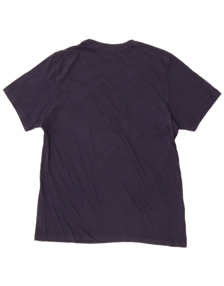 Nike Herren T-Shirt Top Large Marineblau Baumwolle