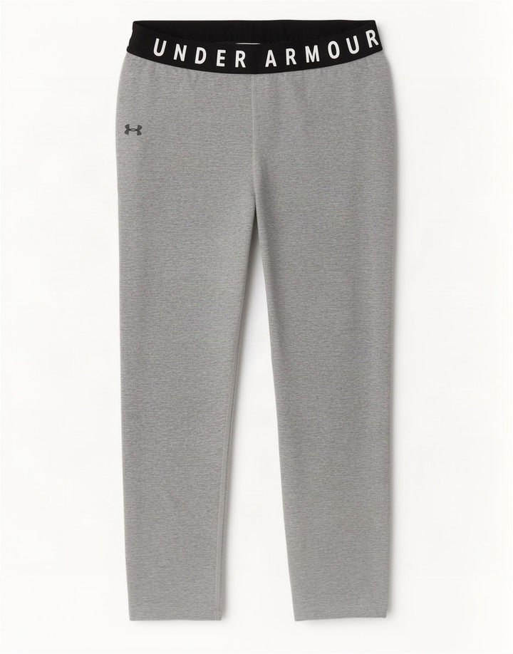 Under Armour Damen-Capri-Leggings mit Grafik, UK 8, Größe S, Grau, Farbblock