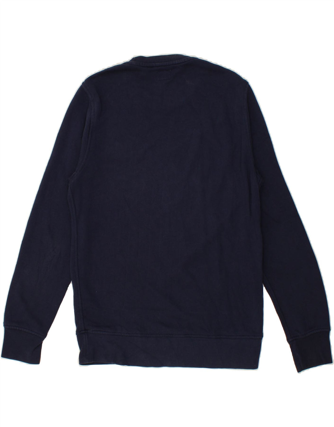 LEVI'S Mens Graphic Sweatshirt Jumper Small Navy Blue Cotton Vintage Levi's and Second-Hand Levi's from Messina Hembry 