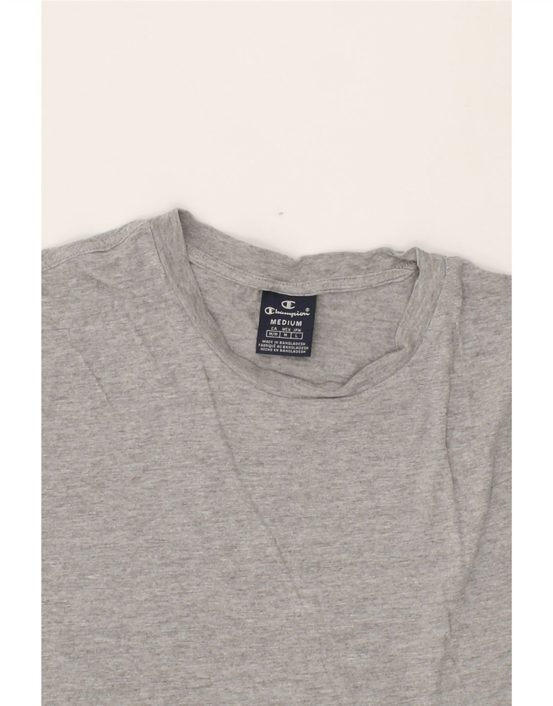 CHAMPION Mens T-Shirt Top Medium Grey Cotton Vintage Champion and Second-Hand Champion from Messina Hembry 