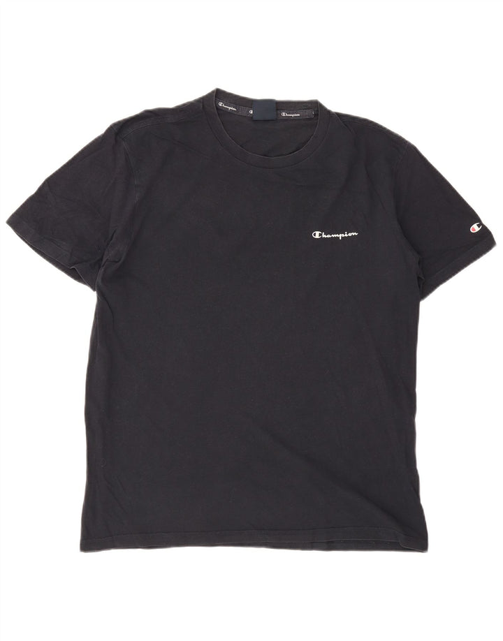 CHAMPION Herren T-Shirt Top Large Marineblau Baumwolle