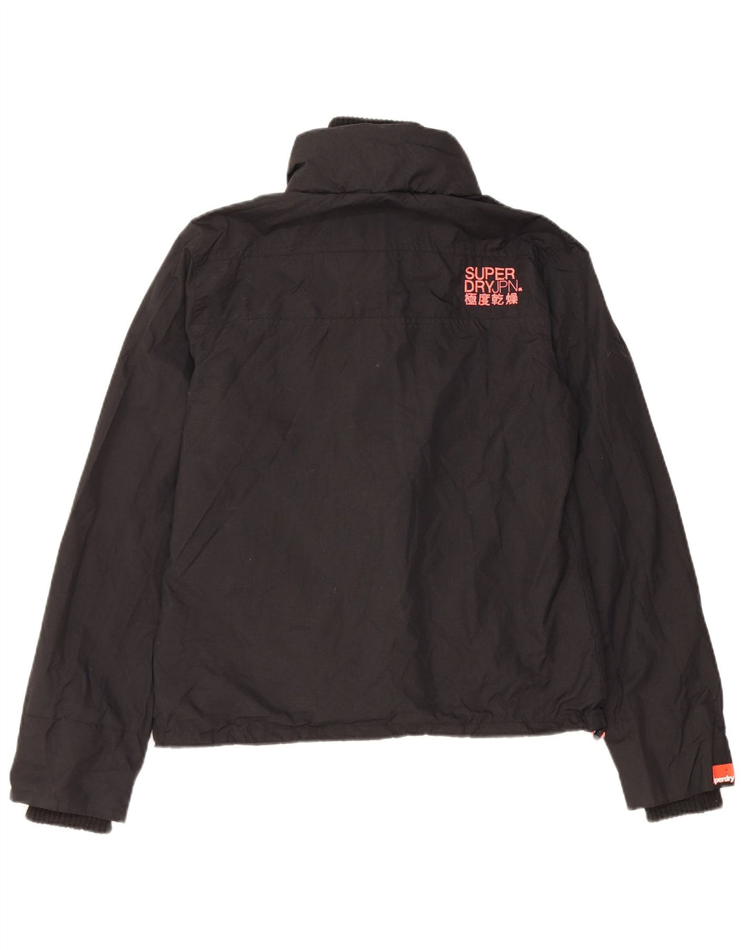 Superdry Damen The Windcheater Windjacke UK 16 Large Schwarz Nylon