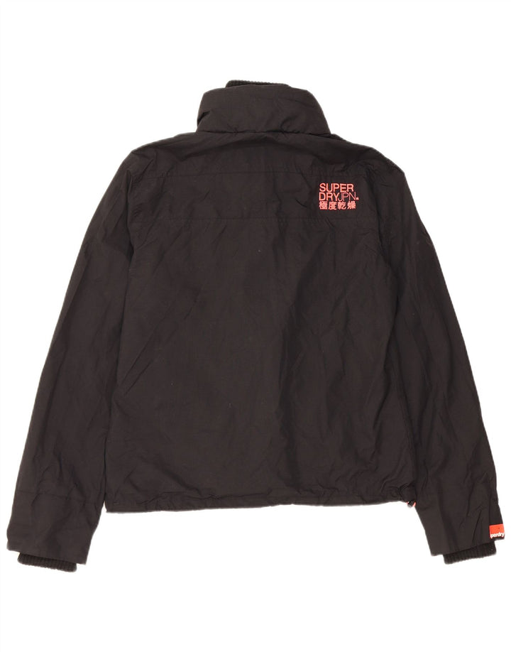 Superdry Damen The Windcheater Windjacke UK 16 Large Schwarz Nylon