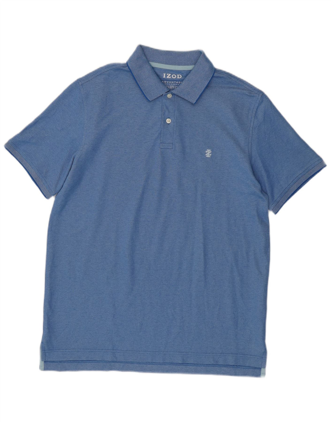 IZOD Herren-Poloshirt aus mittelblauer Baumwolle