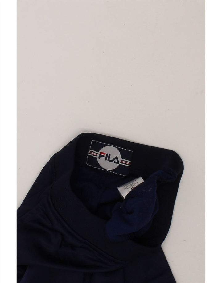 FILA Boys Tracksuit Trousers Joggers 3-4 Years  Navy Blue Polyester Vintage Fila and Second-Hand Fila from Messina Hembry 