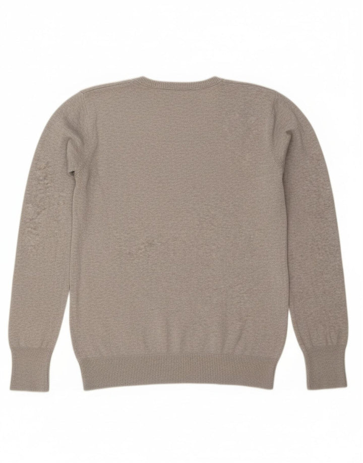 Diesel Damen Pullover mit V-Ausschnitt, UK 14, Mittelgrau
