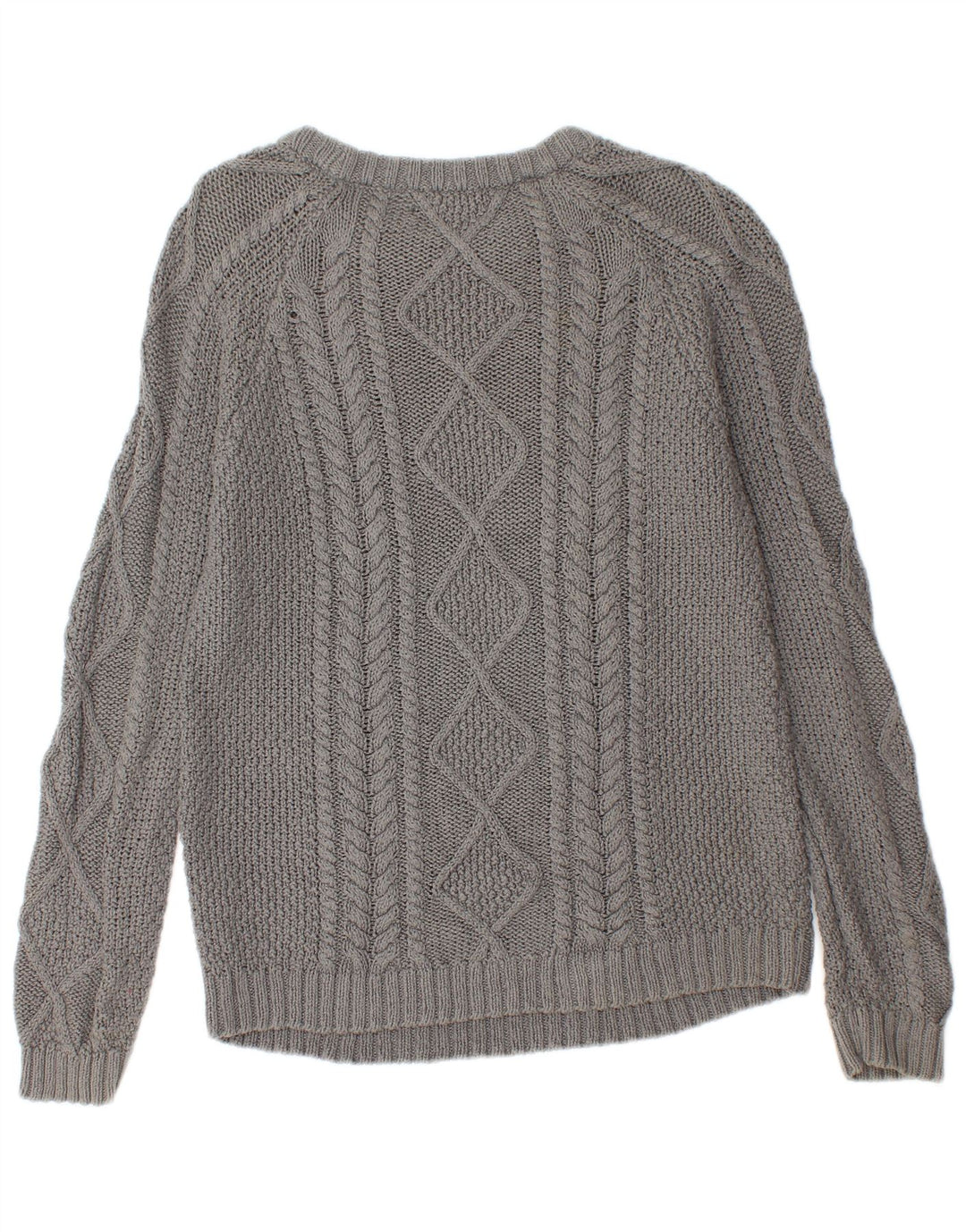 Zara Damen-Pullover mit U-Boot-Ausschnitt, Größe 44, Grau
