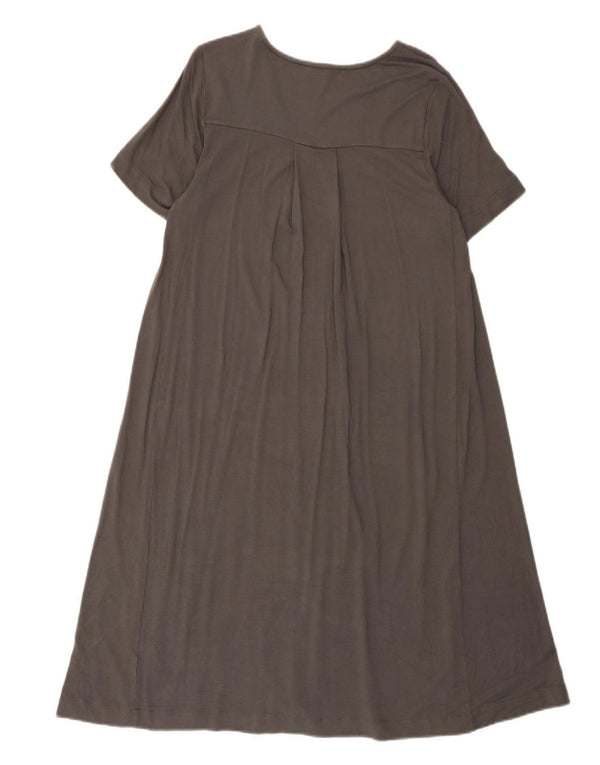 The White Company Damen T-Shirt-Kleid UK 14 Mittelgraue Viskose
