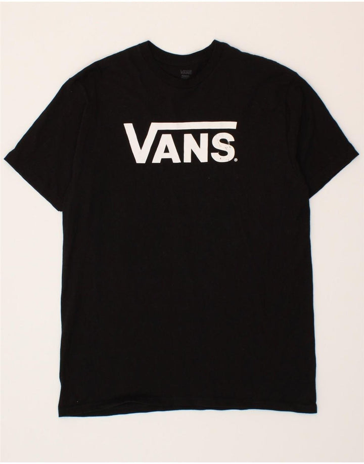 VANS Mens Graphic T-Shirt Top Medium Black Cotton Vintage Vans and Second-Hand Vans from Messina Hembry 