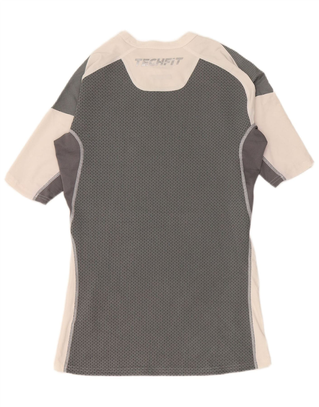 Adidas Herren Kompressions-T-Shirt mit Grafik, Größe L, Weiß, Farbblock