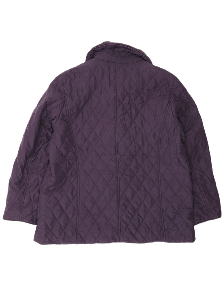 Marks & Spencer Damen Steppjacke UK 16 Large Lila Polyester