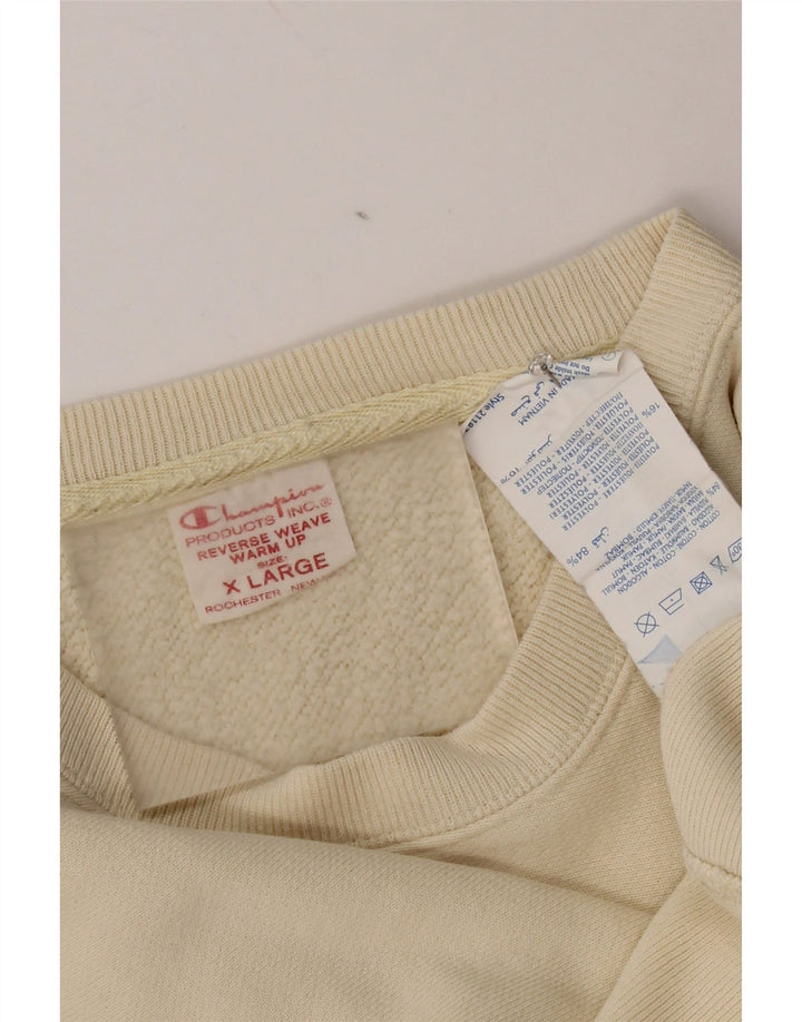 Champion Herren Sweatshirt Pullover XL Beige Baumwolle