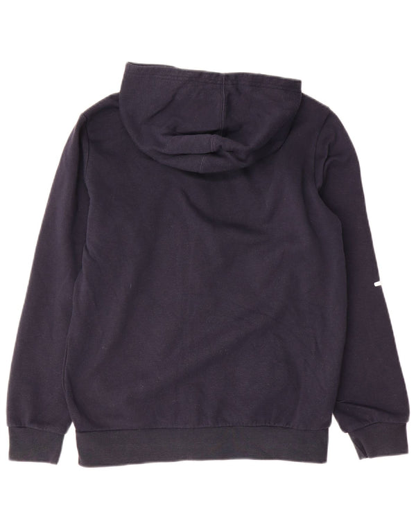 Champion Jungen-Kapuzenpullover mit grafischem Reißverschluss, 11–12 Jahre, groß, marineblau, Baumwolle