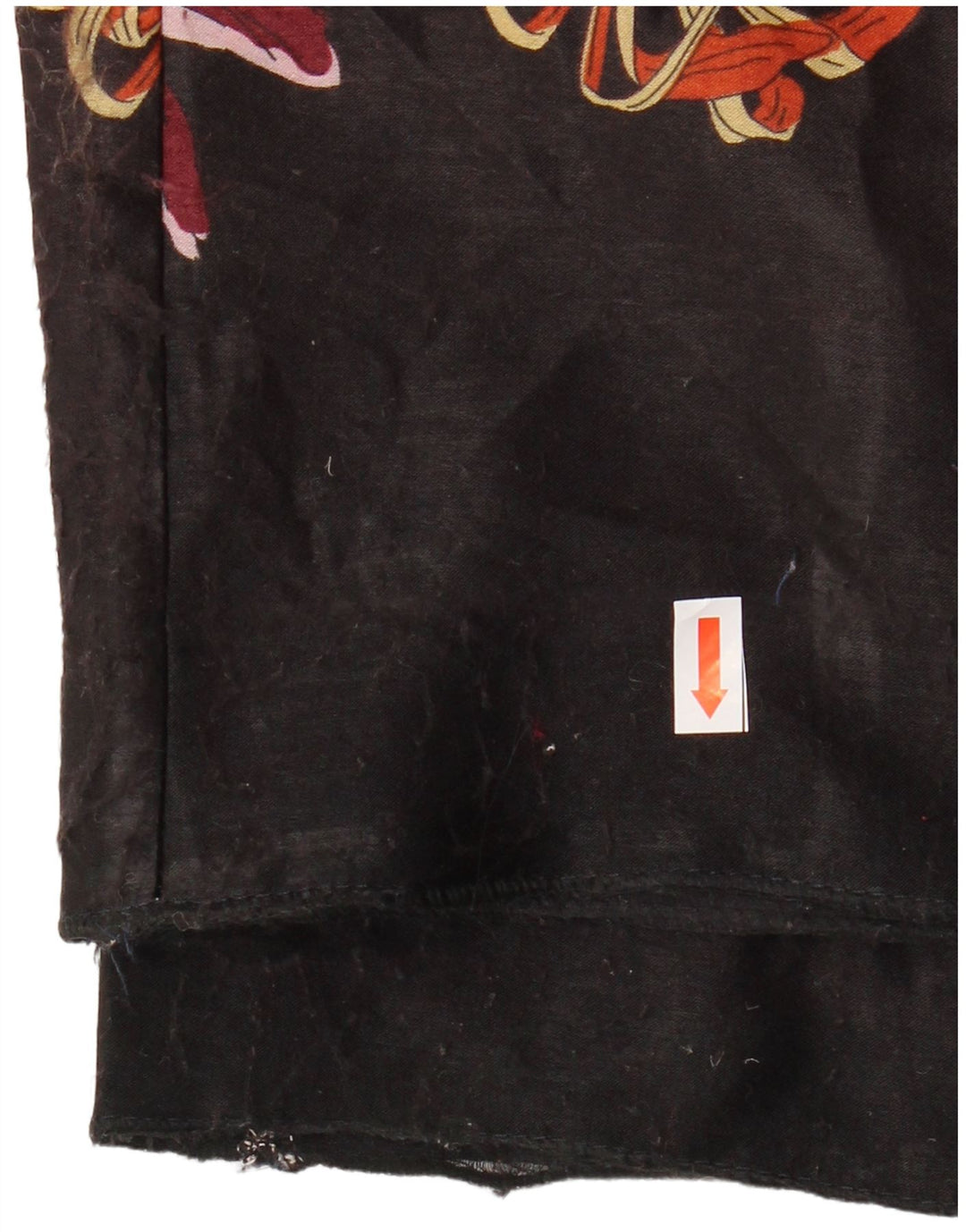 ZARA Damen-Hose mit weitem Bein, W28, L29, mehrfarbig, Blumenmuster
