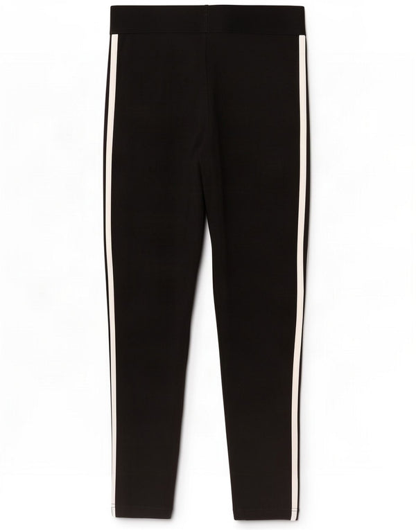 Adidas Damen Leggings UK 12/14 Medium Schwarz
