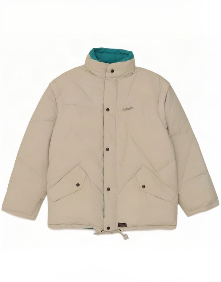 Dolomite Herren-Jacke mit Kapuze, gepolstert, UK 40, Größe L, grau, Polyester