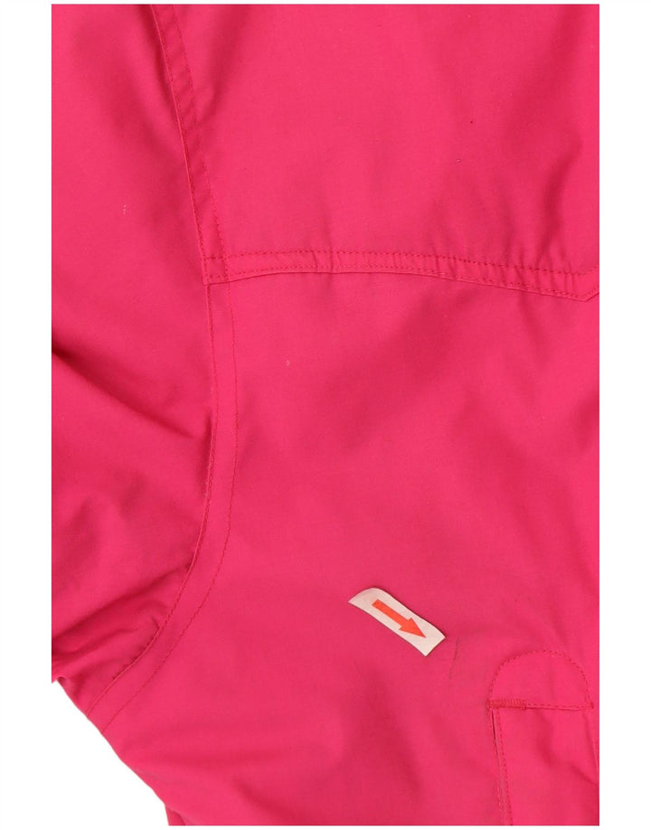 Etirel Damen-Kapuzen-Übergröße, gepolsterte Jacke, EU 42, groß, rosa, Polyester