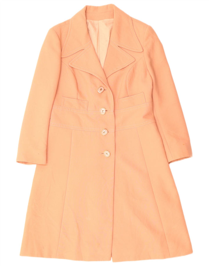 Vintage Damen Trenchcoat UK 14 Medium Orange