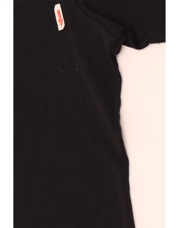 Hugo Boss Herren T-Shirt Top 2XL Schwarz Baumwolle